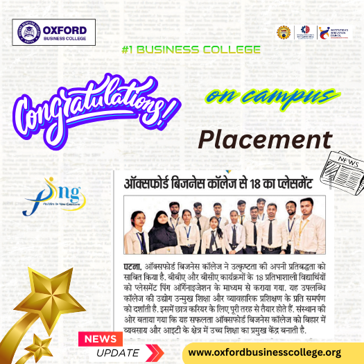 Successful Campus Placement Drive by Ping Organization at Our College